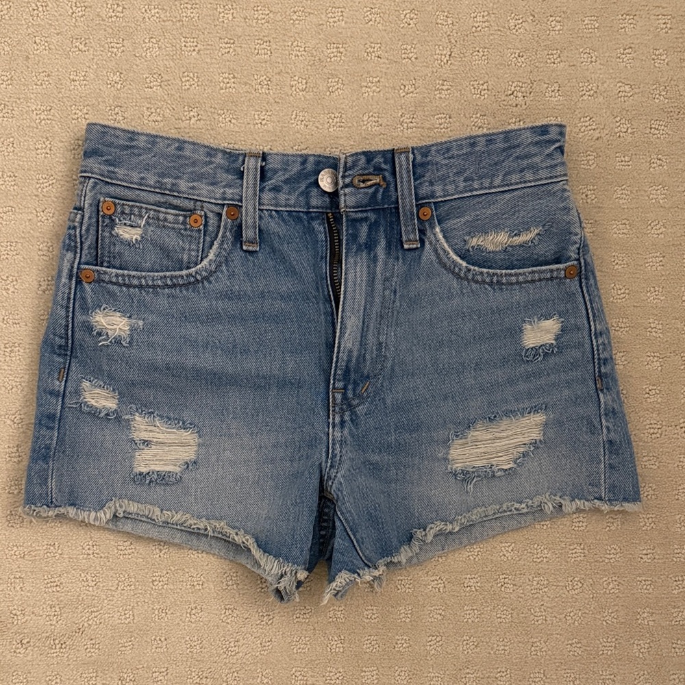 High-Waist Denim Shorts